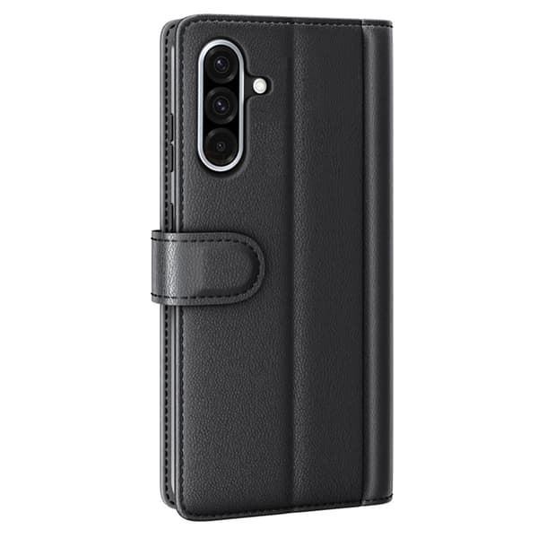 Äkta Läderfodral Samsung Galaxy A36 Svart