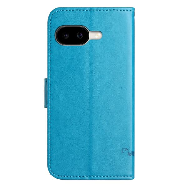 Läderfodral Fjärilar Google Pixel 10a Blå