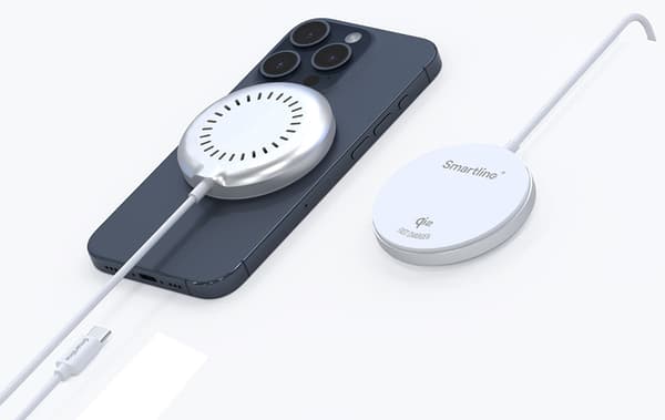 Smartline Qi2 Magnetisk Laddare iPhone 17 Pro Vit