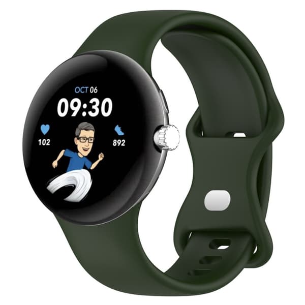 Silikonarmband Google Pixel Watch 4 41mm Grön