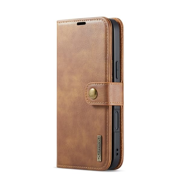 DG.MING 2-in-1 Magnet Wallet iPhone 17 Cognac
