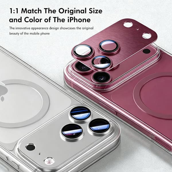 Enkay Linsskydd till iPhone 18 Pro i aluminium Blå