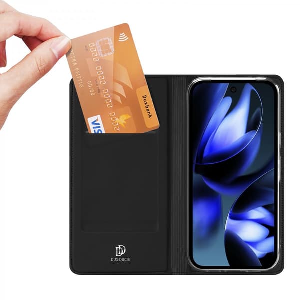 Dux Ducis Skin Pro Läderfodral Google Pixel 10a Svart