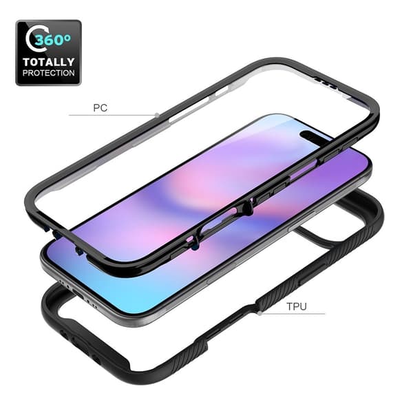 360 Full Cover Edge Case iPhone Air Black