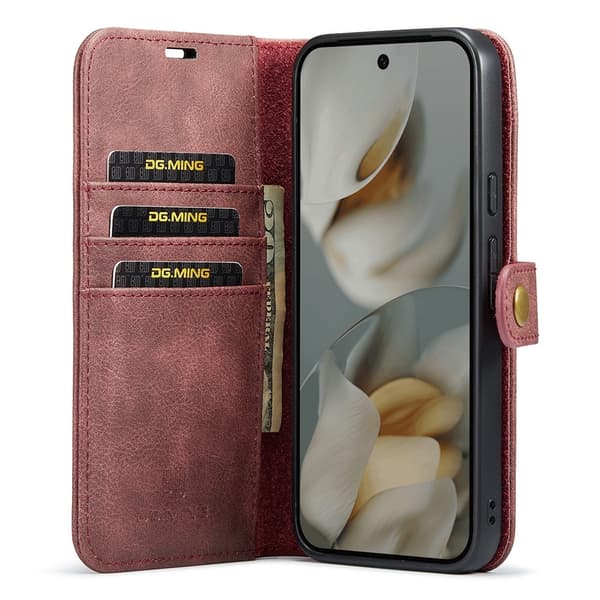 DG.MING 2-in-1 Magnet Wallet Google Pixel 10 Pro XL Red