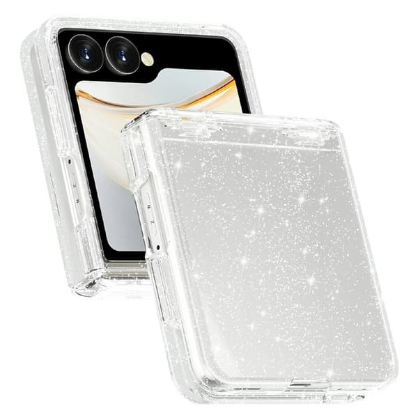 Hårdskal med glitter Samsung Galaxy Z Flip 8 Vit