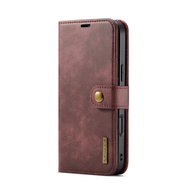 DG.MING 2-in-1 Magnet Wallet iPhone 17 Pro Max Red
