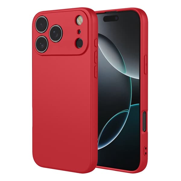 Silikonskal till iPhone 18 Pro Röd