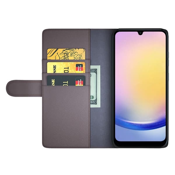 Äkta Läderfodral Samsung Galaxy A26 Brun