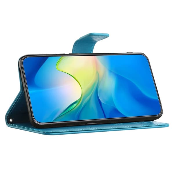 Läderfodral Fjärilar Samsung Galaxy A37 Blå