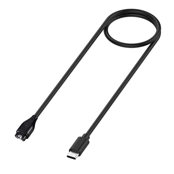 Laddningskabel USB-C Garmin Fenix 7 1m Svart