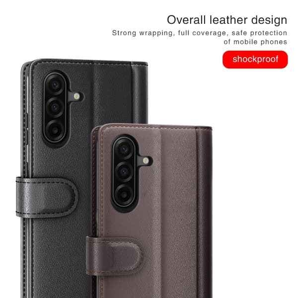 Äkta Läderfodral Samsung Galaxy A17 Brun