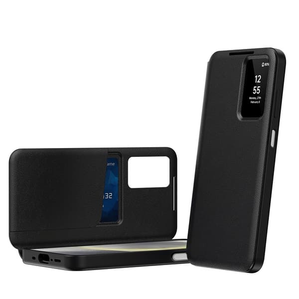 Läderfodral Smart View Samsung Galaxy A17 Svart