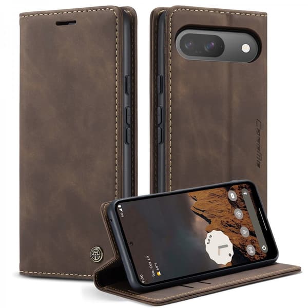 CaseMe Slim Plånboksfodral Google Pixel 10 Brun