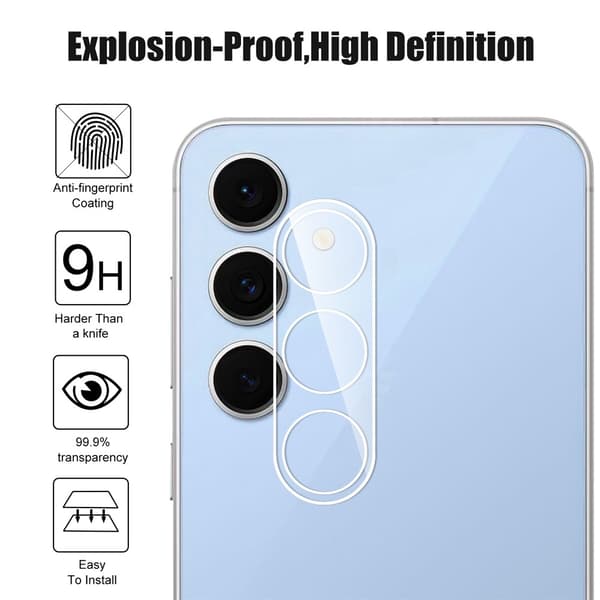 Linsskydd Samsung Galaxy S25 FE Härdat Glas