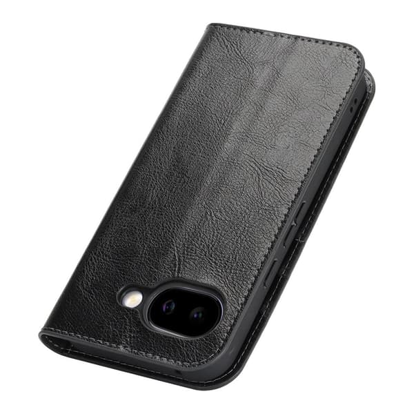 Mobilfodral Google Pixel 10a Äkta Läder Svart