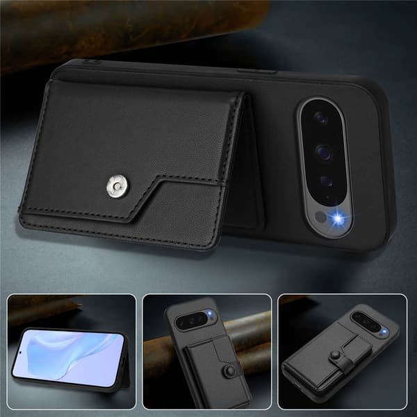 Plånboksskal RFID-skydd Google Pixel 10 Pro Svart