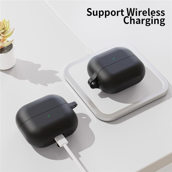 Silikonskal Med Karbinhake Samsung Galaxy Buds 3 Pro Svart