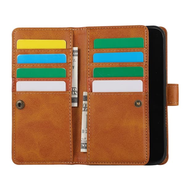 Plånboksfodral Multi-Slot iPhone 17 Cognac