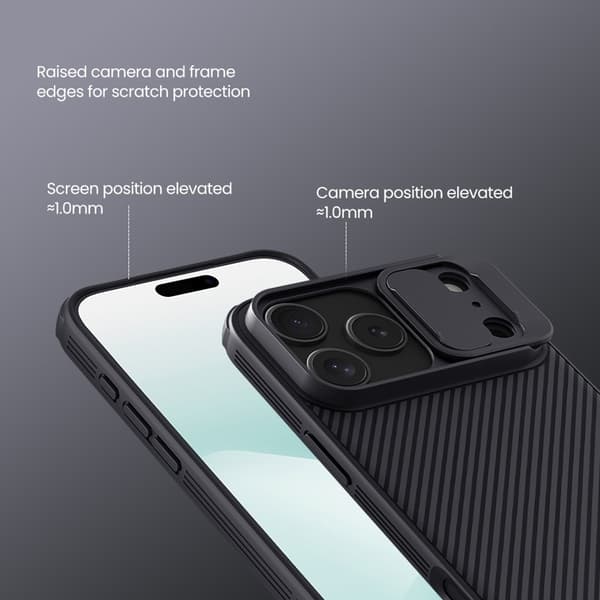 Nillkin CamShield Skal iPhone 17 Pro Max Svart