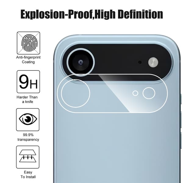 Linsskydd iPhone Air Härdat Glas