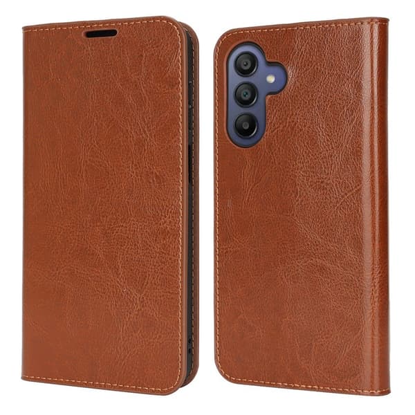 Mobilfodral Samsung Galaxy A17 Äkta Läder Brun