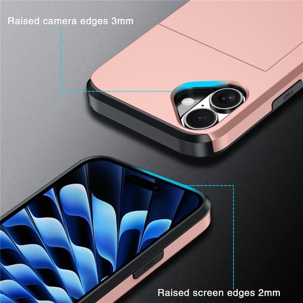 Skal Kortfack iPhone 17 Roséguld