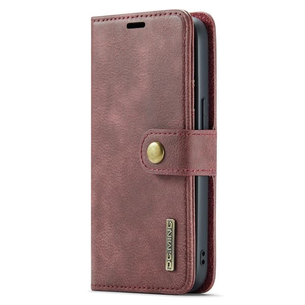 DG.MING 2-in-1 Magnet Wallet iPhone 16e Red
