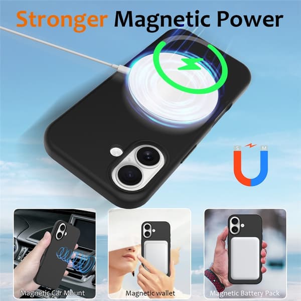 MagSafe Silikonskal iPhone 17 Svart