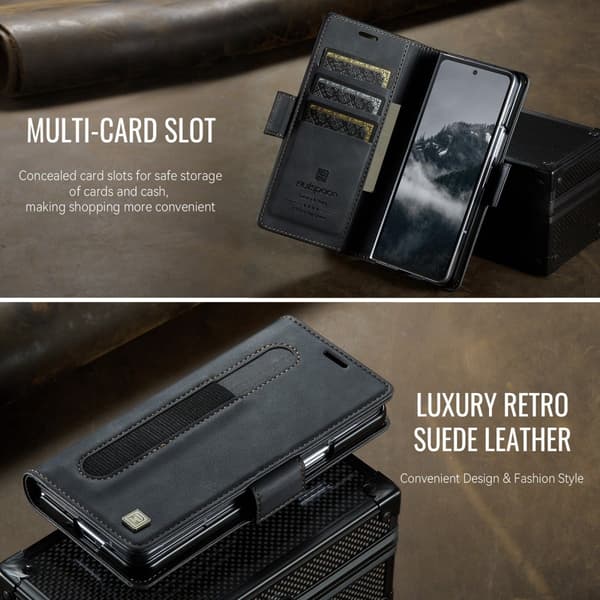 AUTSPACE Plånboksfodral Samsung Galaxy Z Fold 8 Ultra Svart