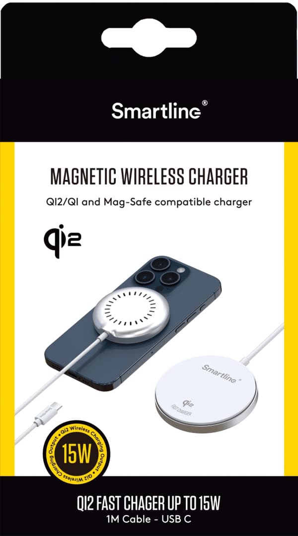 Smartline Qi2 Magnetisk Laddare iPhone 17 Vit