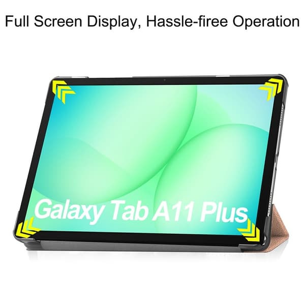 Samsung Galaxy Tab A11 Plus Fodral Tri-fold Roséguld