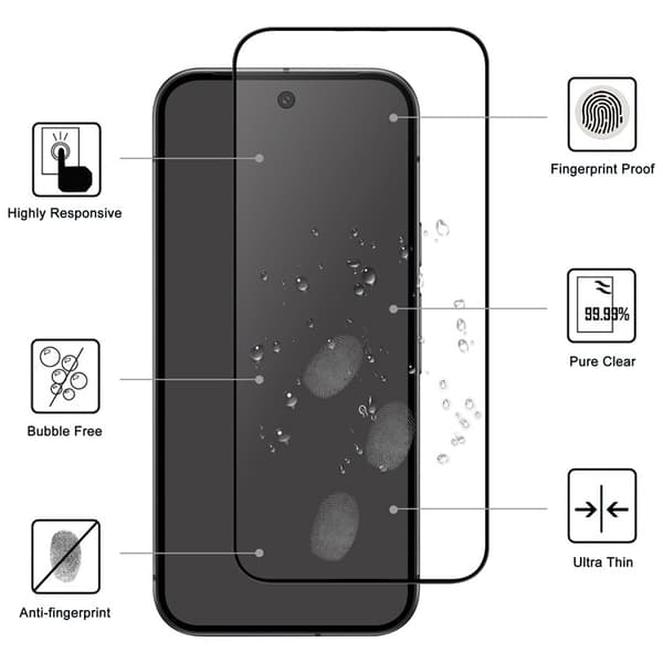 Heltäckande Härdat Glas Skärmskydd Google Pixel 10