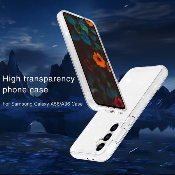 Samsung Galaxy A36 Skal Glitter Transparent