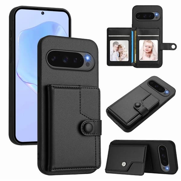 Plånboksskal RFID-skydd Google Pixel 10 Pro Svart