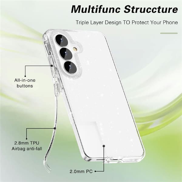Samsung Galaxy S26 Plus Skal Glitter Transparent