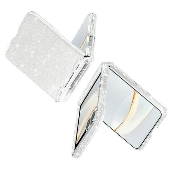 Hårdskal med glitter Samsung Galaxy Z Flip 8 Vit