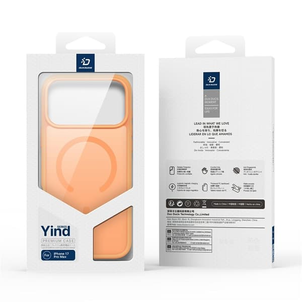 Dux Ducis Yind Series Case MagSafe iPhone 17 Pro Max Orange
