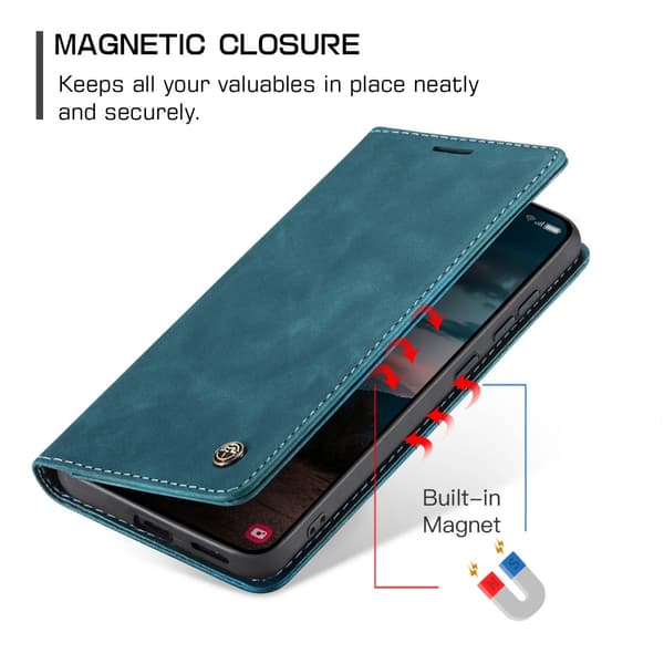 CaseMe Slim Plånboksfodral Samsung Galaxy S26 Blå