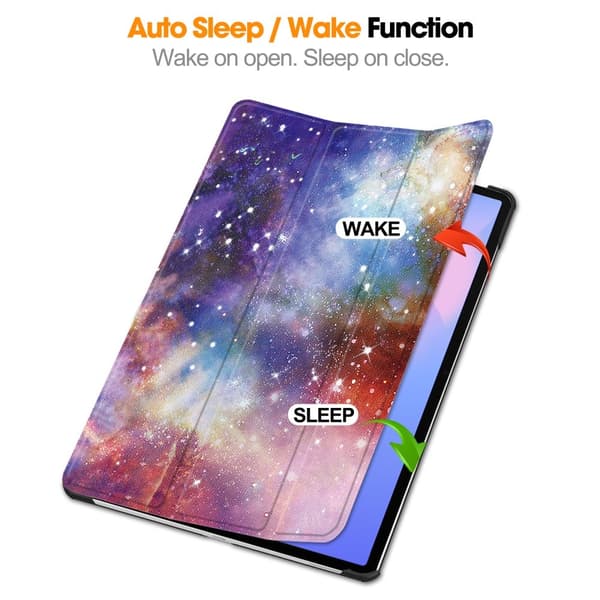 Samsung Galaxy Tab S10 FE Plus Fodral Tri-fold Stjärnhimmel