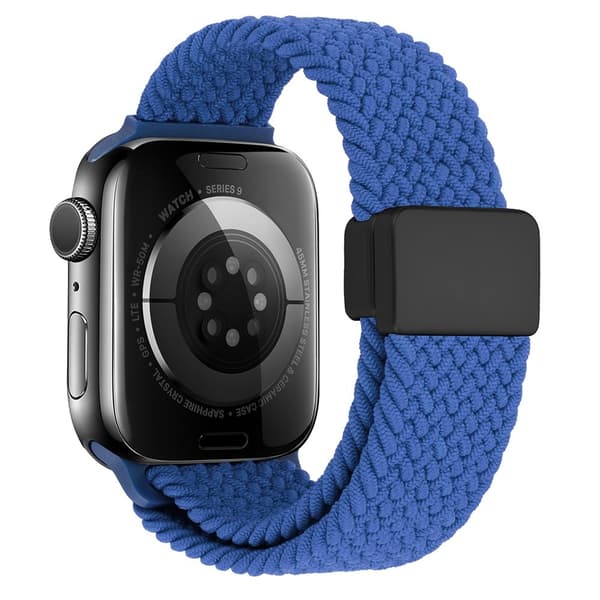 Elastiskt Vävd Nylonarmband Apple Watch Ultra 3 49mm Blå