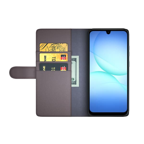 Äkta Läderfodral Samsung Galaxy A17 Brun