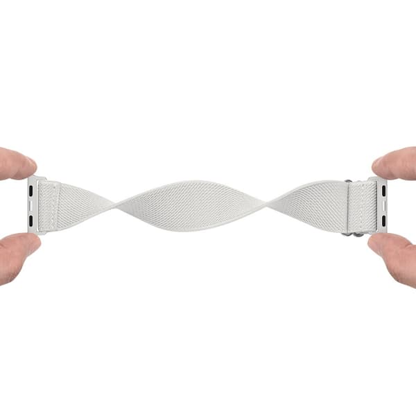 Elastiskt Nylonarmband Apple Watch Ultra 3 49mm Vit