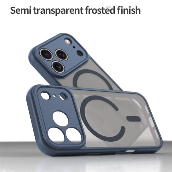 Magnetic Hybrid Skal iPhone 17 Pro Frosted Blue
