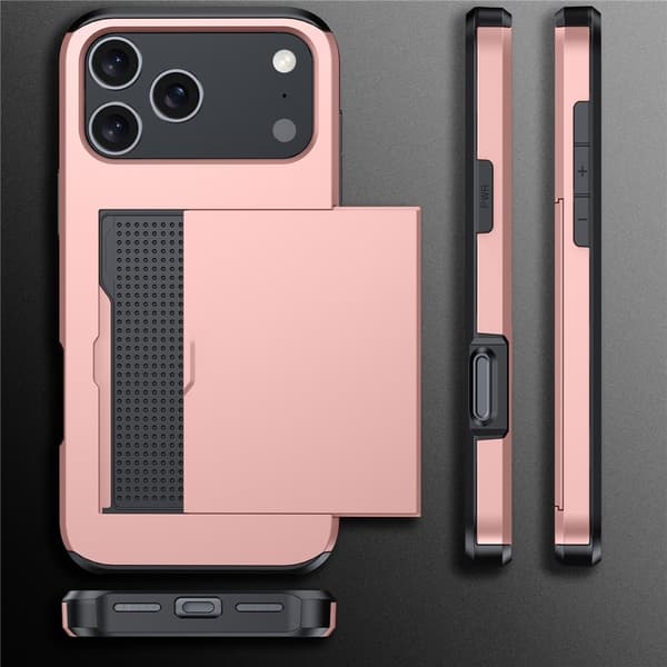 Skal Kortfack iPhone 17 Pro Roséguld