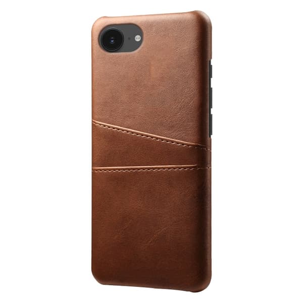 Läderskal Med Kortfack iPhone 16e Brun