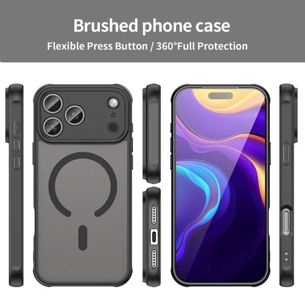 Mobilskal till iPhone 18 Pro Max inkl. skärmskydd MagSafe Blå