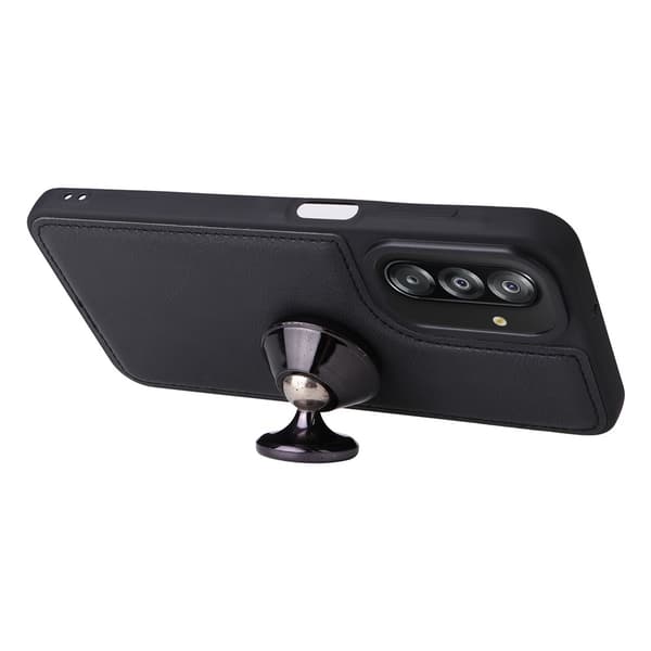 Läder Magnetfodral Samsung Galaxy A17 Svart