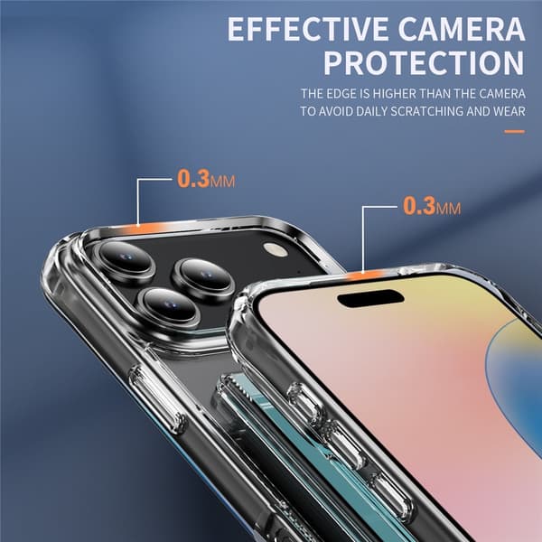 Skal Kortfack iPhone 17 Pro Max Genomskinlig