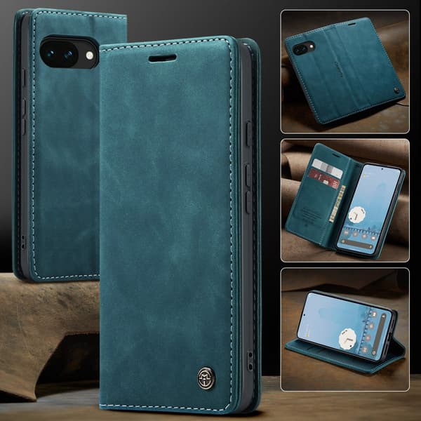 CaseMe Slim Plånboksfodral Google Pixel 10a Blå